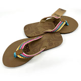 Rainbow Striped Boho Flip Flop