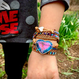 Handmade Heart Wrap Bracelet