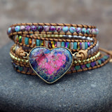 Handmade Heart Wrap Bracelet