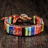 Handmade Rainbow Agate Bracelet