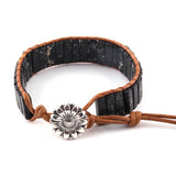 Handmade Black Amazonite Bracelet