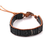 Handmade Black Amazonite Bracelet