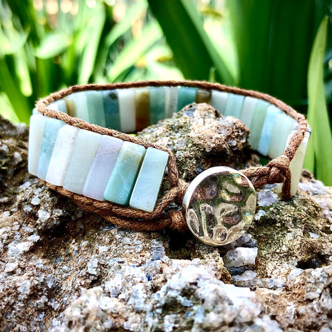 Handmade Blue Amazonite Bracelet